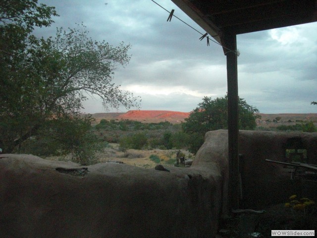 Sun touching the little hogback