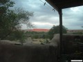 Sun touching the little hogback